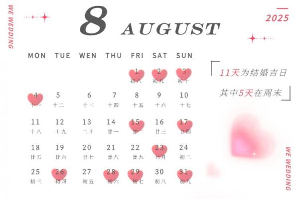 2025年3月结婚好日子一览表