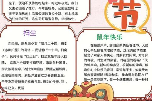 鼠年春节手抄报图片大全