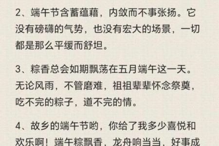 端午节的优美句子简短