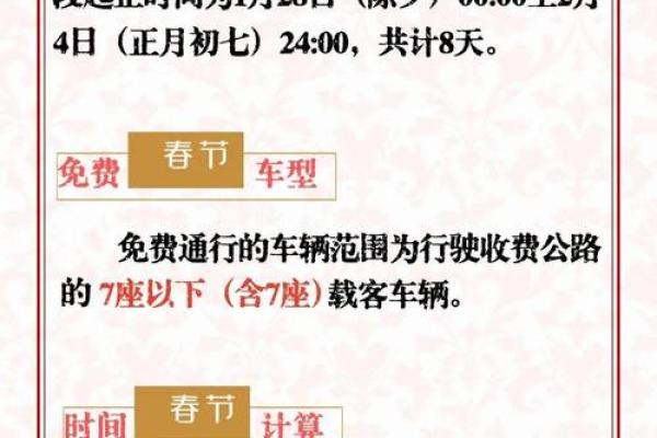 2019高速免费时间表