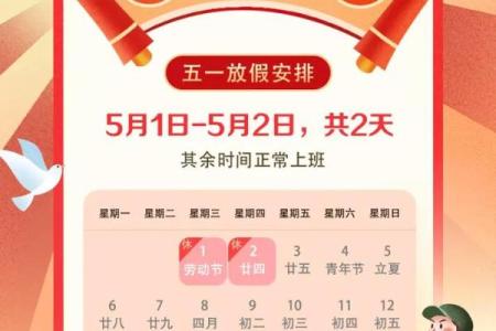 今年5月1日放几天假