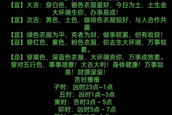 2025年3月16日五行穿衣指南