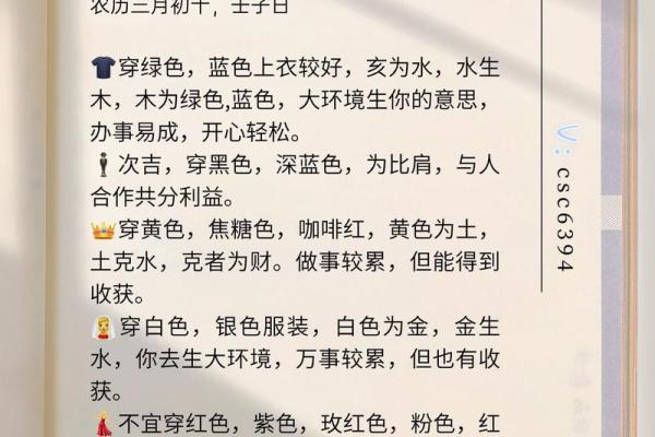 2025年4月3日每日五行穿衣