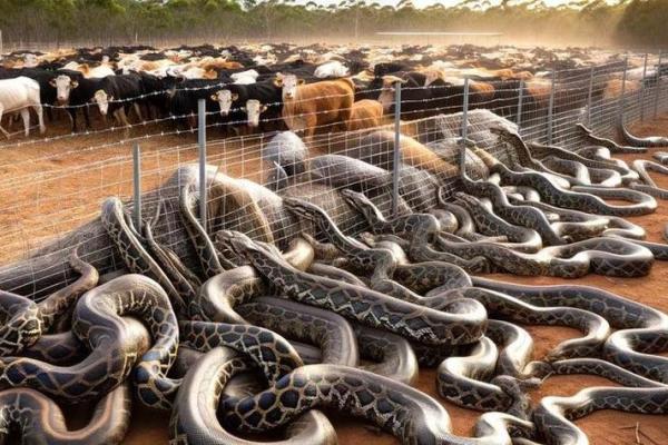 梦见路上好多蛇