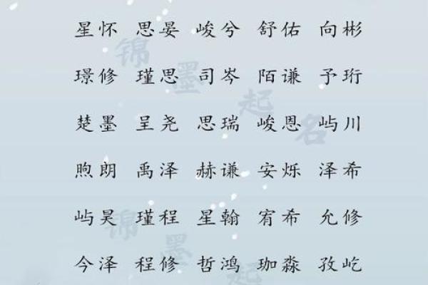 闵姓男孩名字大全-闵姓男孩起名字大全-闵姓名字大全姓名