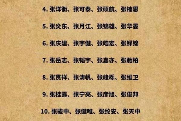 张姓男孩名字大全-张姓男孩起名字大全-张姓名字大全姓名
